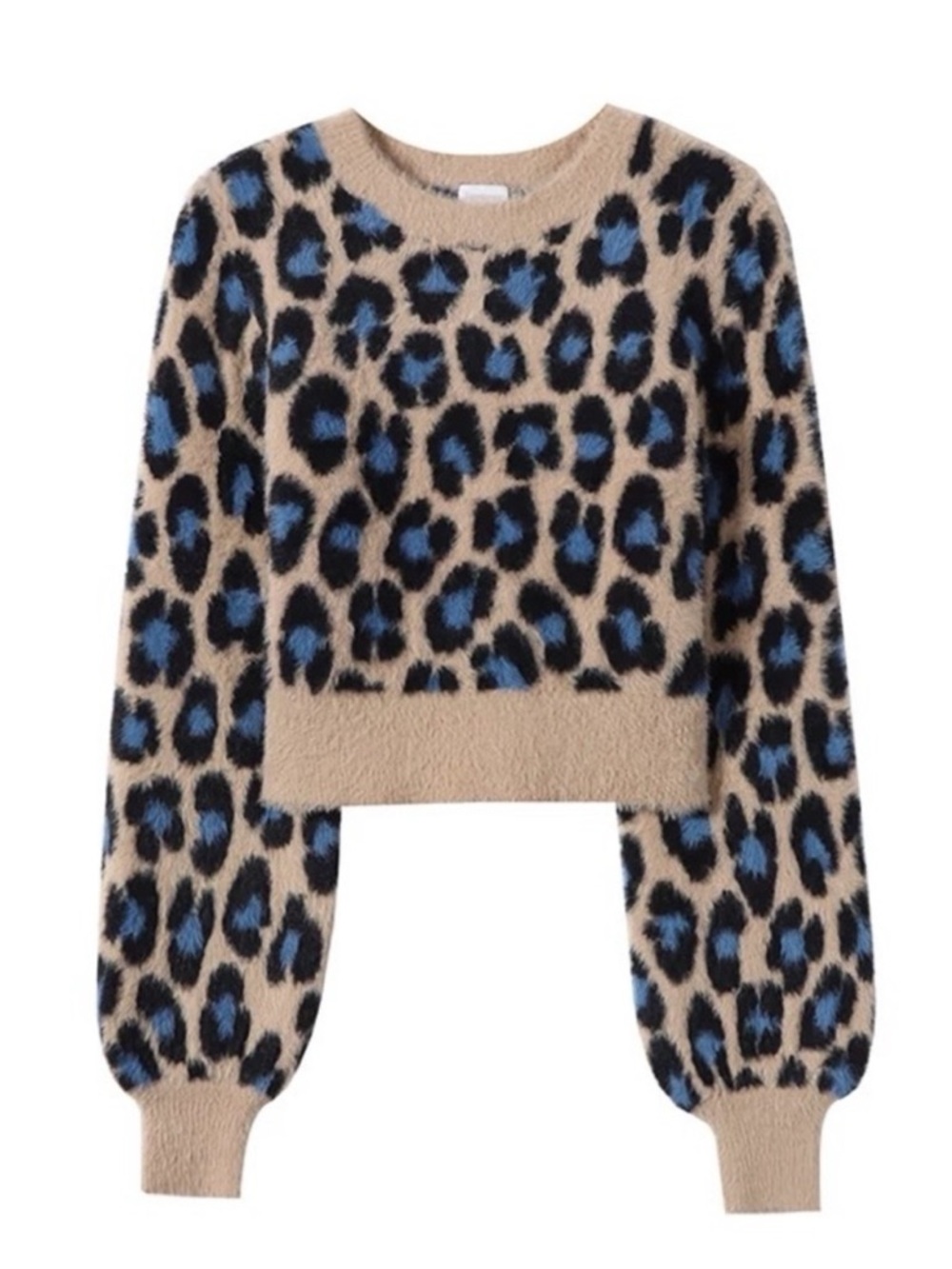 Sunday Best Kitten Fuzzy leopard-print sweater